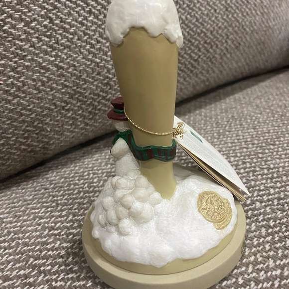 NEW Brown Bag Cookie Art Stamp Christmas Snowman Broom #15 1995 Hill Design Tag - Picture 6 of 10